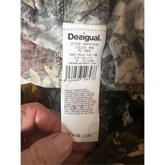 Desigual Morgana Autumn Floral Dress Retail $130 M - Picture 10 of 13